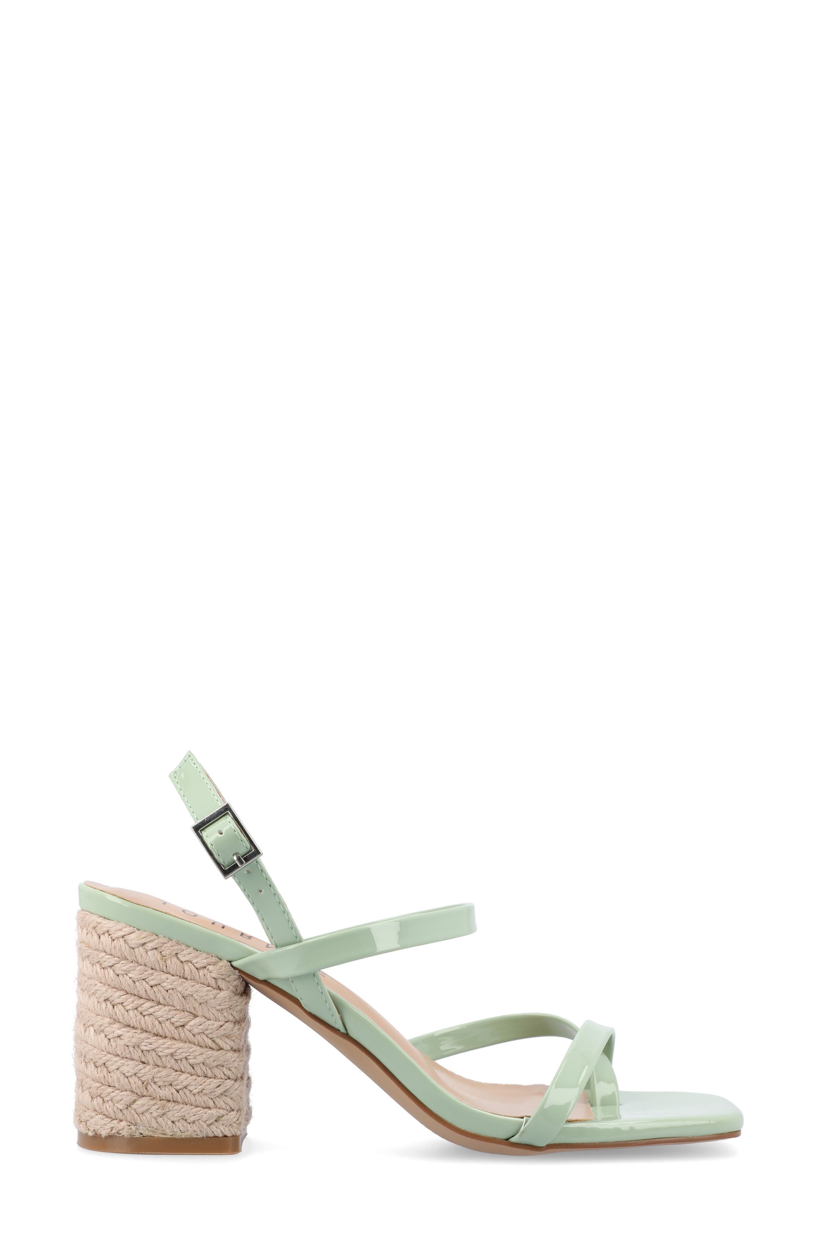 Olivina Jute Block Heel Slingback Sandal, Alternate, color, SAGE