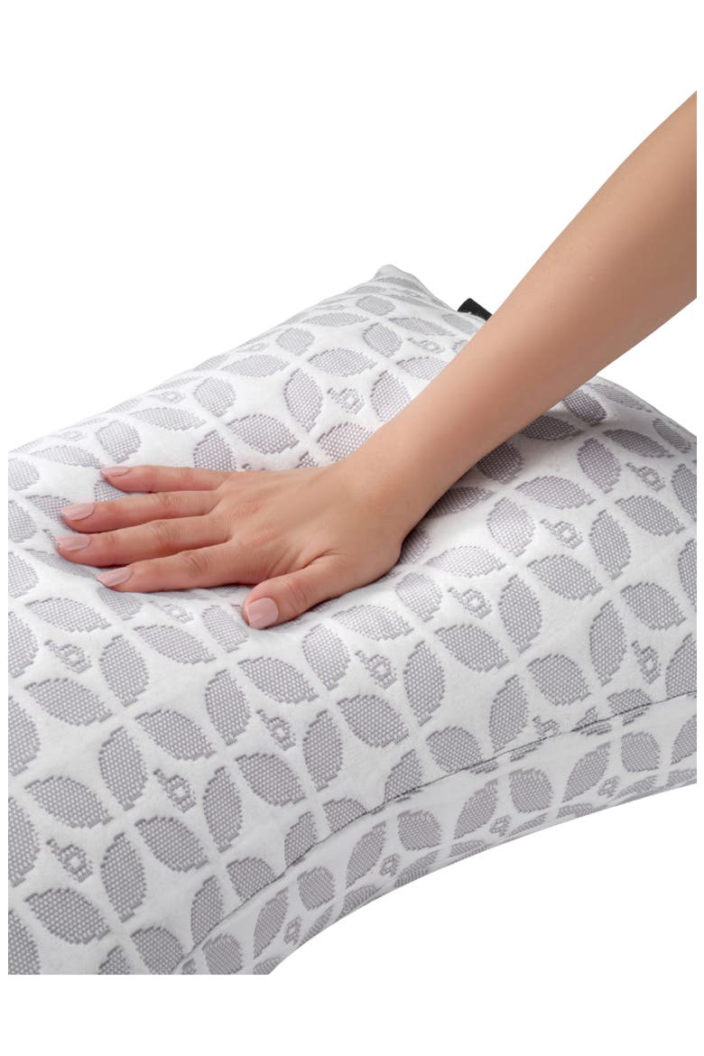 Adjustable Crescent Pillow, Alternate, color, WHITE