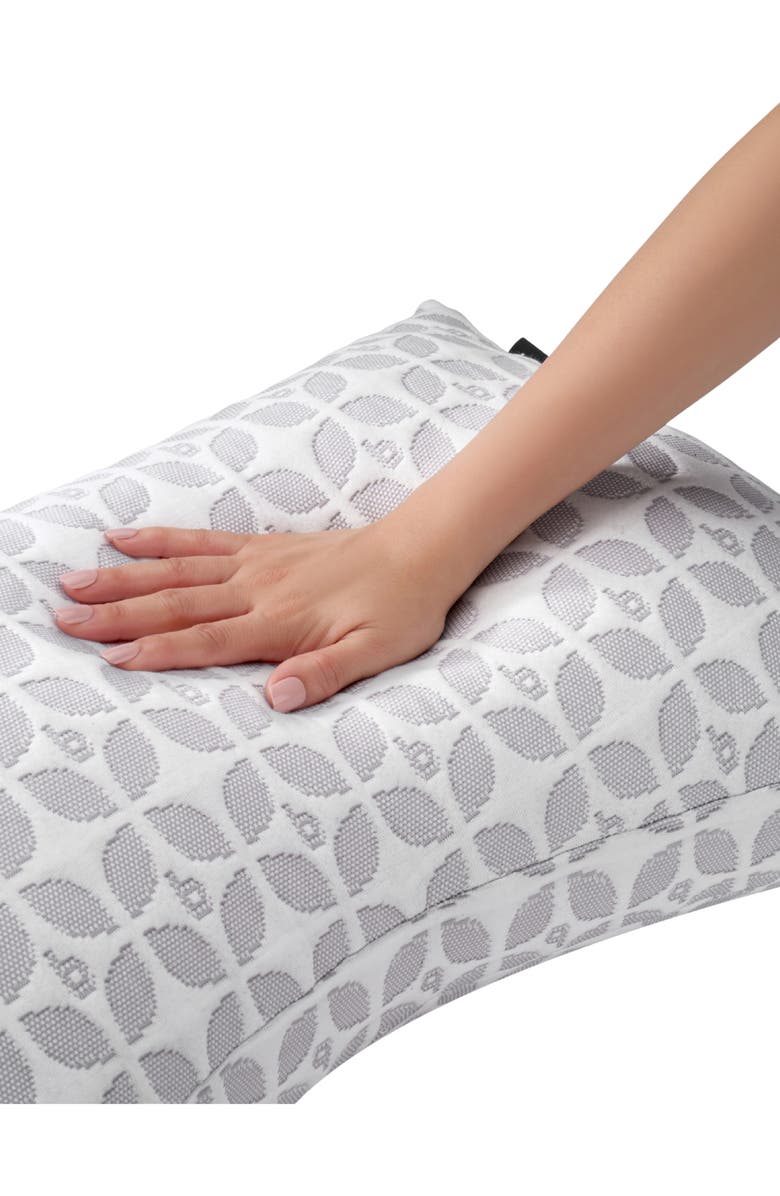 BLISSY Adjustable Crescent Pillow, Alternate, color, White