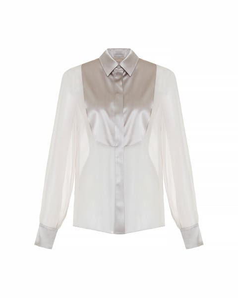 Idalia Plasteron Chiffon Blouse