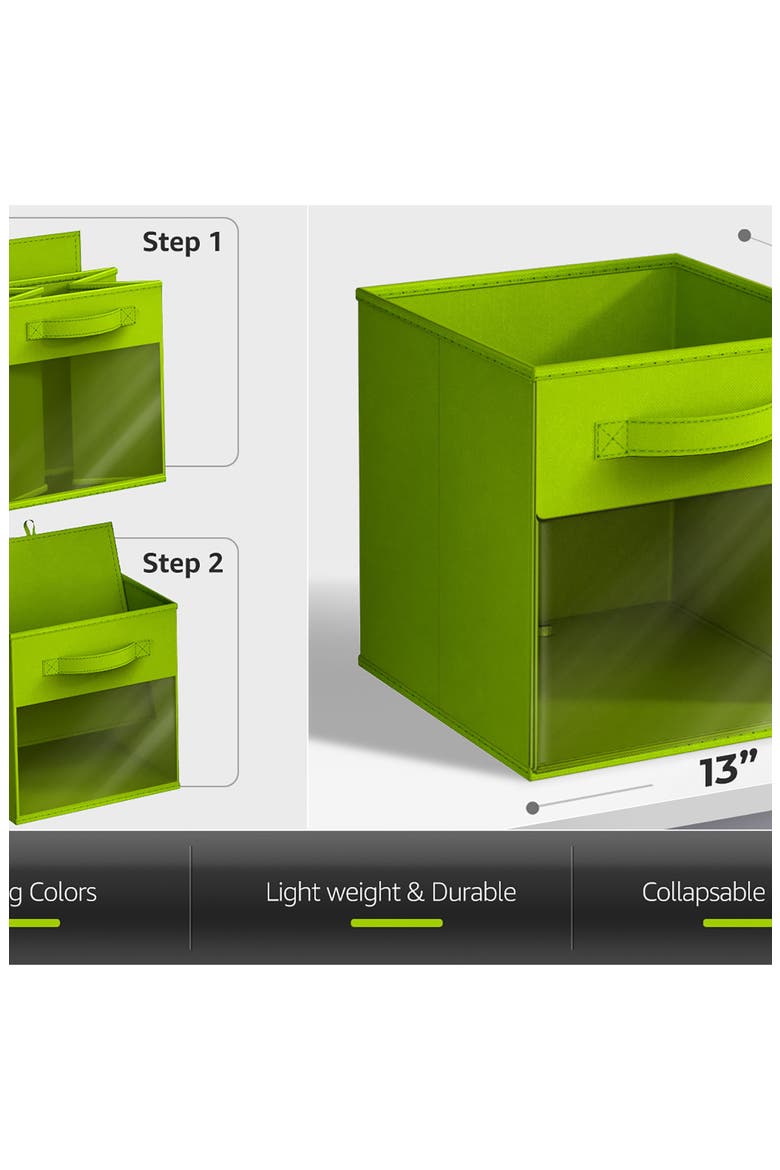 6-Pack Window Storage Cubes, Alternate, color, MULTICOLORED