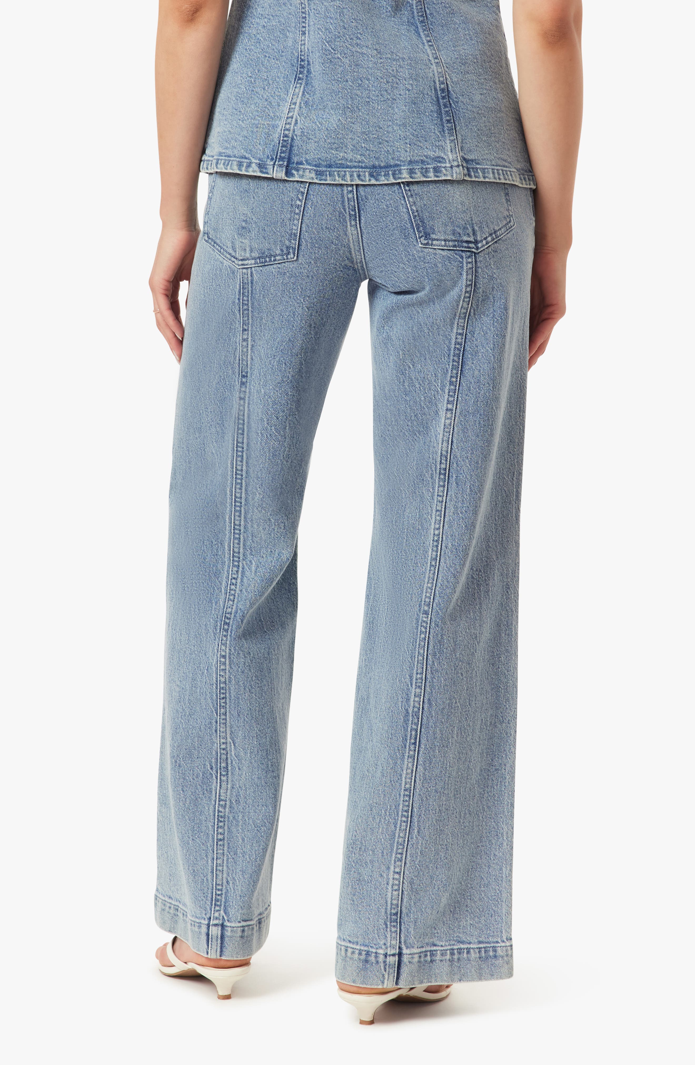 Seamed Wide Leg Jeans - image 2