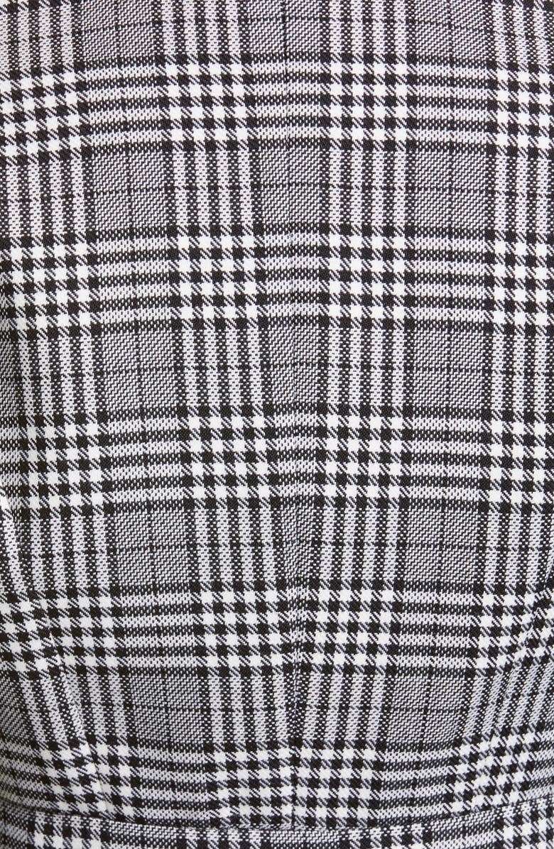 Michael Kors Collection Glen Plaid Wool Peplum Jacket, Alternate, color, 