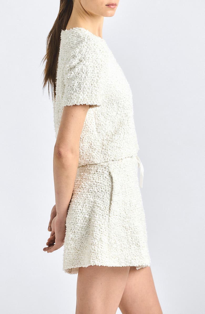 Derek Lam 10 Crosby Mara Bouclé Knit Skirt, Alternate, color, Blanc De Blanc