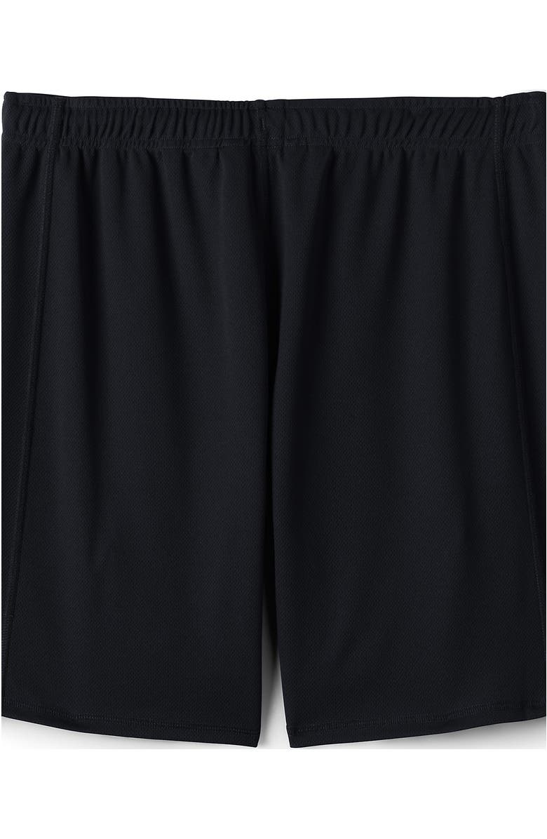 Lands
 End School Uniform  Mesh Gym Shorts, Alternate, color, Black