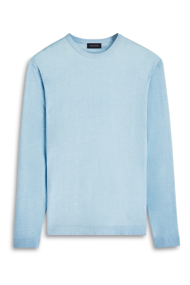 Cotton & Silk Crewneck Sweater, Alternate, color, SKY
