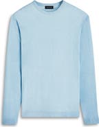 Bugatchi Cotton & Silk Crewneck Sweater