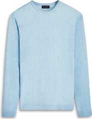 Bugatchi Cotton & Silk Crewneck Sweater