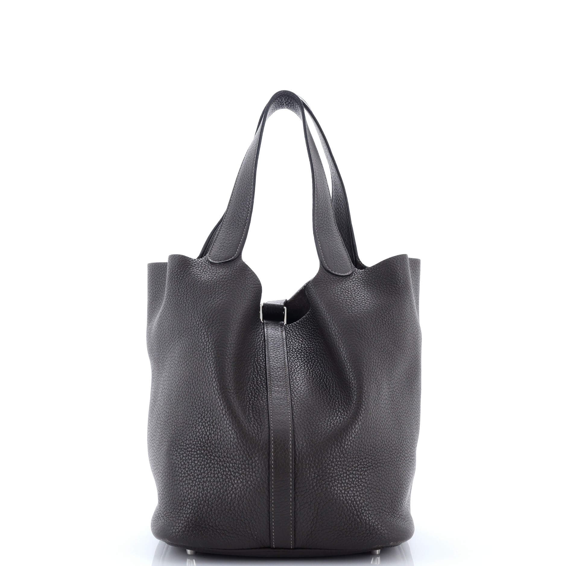 Pre-Owned Hermes Picotin Lock Bag Clemence GM, Alternate, color, Vert De Gris