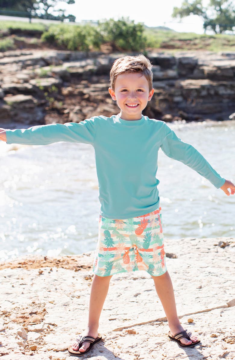 RuggedButts Marine Two-Piece Rashguard Swimsuit, Alternate, color,