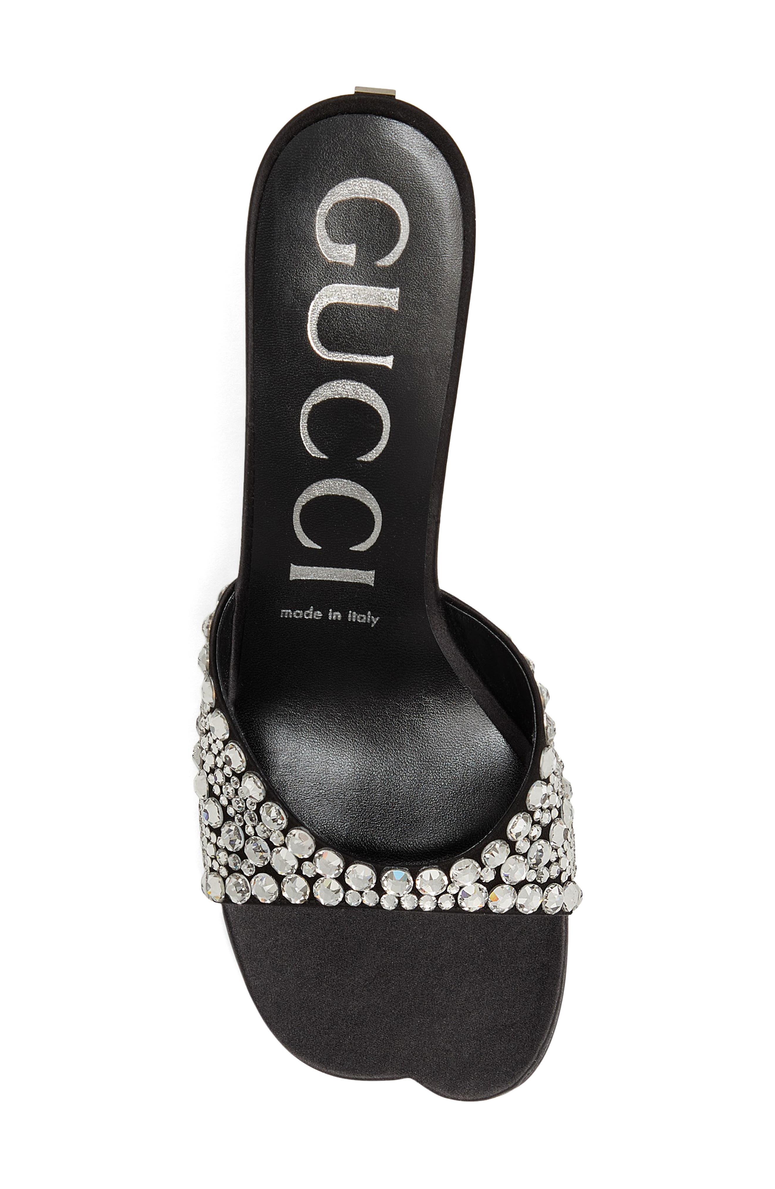 Gucci Galactica Crystal Embellished Sandal, Alternate, color, 