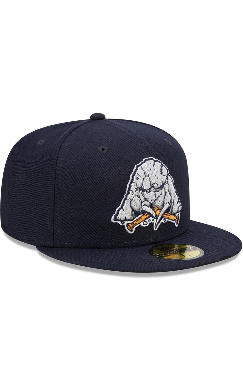 New Era Men's New Era Navy Midland Rockhounds Marvel x Minor League 59FIFTY Fitted Hat, Alternate, color, Navy