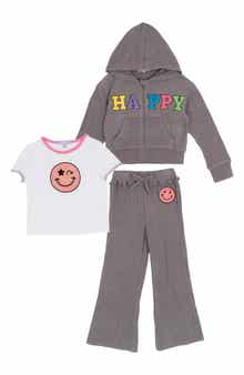 Rare Editions Kids' T-Shirt, Waffle Hoodie & Leggings Set