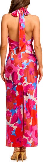 Tatiana Floral Halter Gown