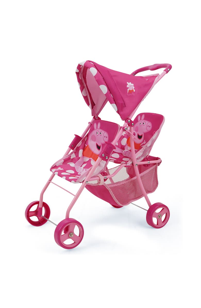Peppa Pig Doll Twin Stroller, Main, color, Multicolored