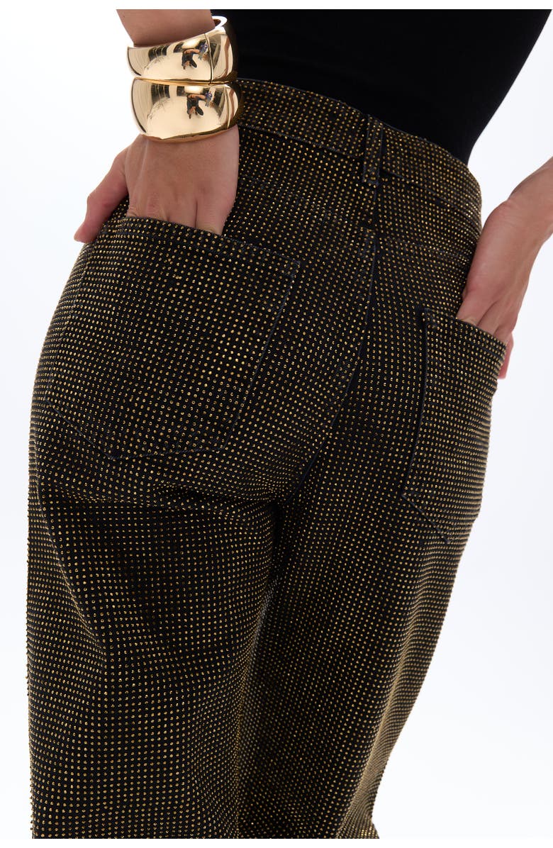 Nocturne Stone Embroidered Mom Fit Jeans, Alternate, color, 