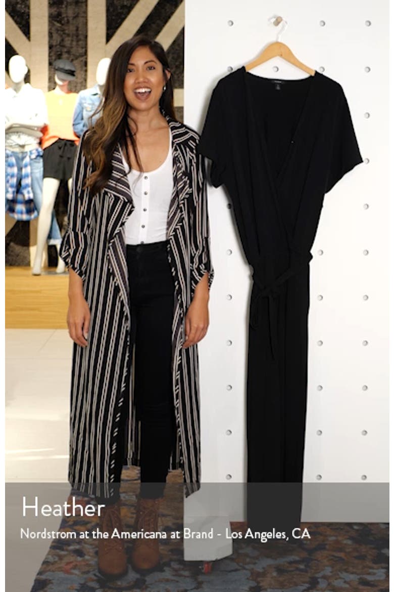 Faux Wrap Knit Jumpsuit video