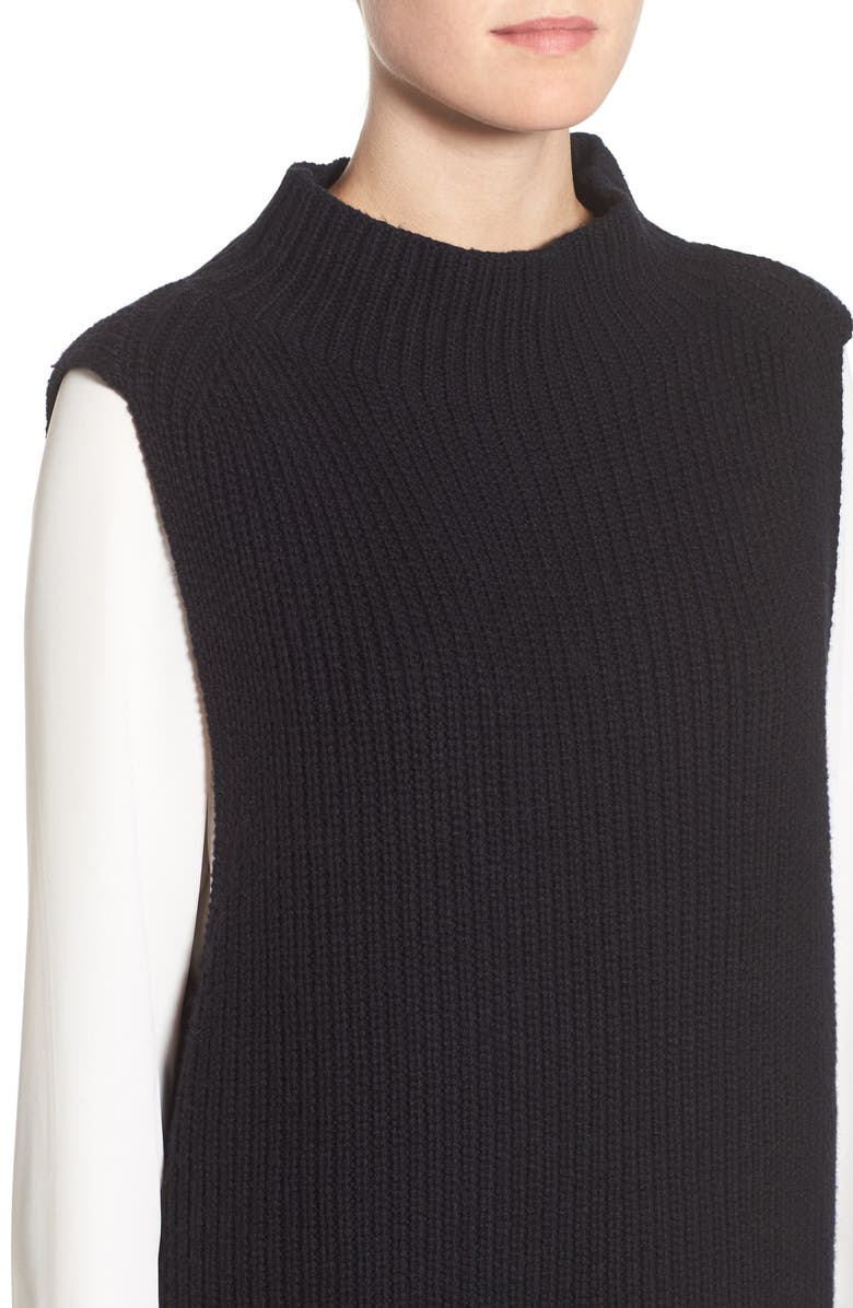 Trouvé Funnel Neck Sleeveless Sweater, Alternate, color, 
