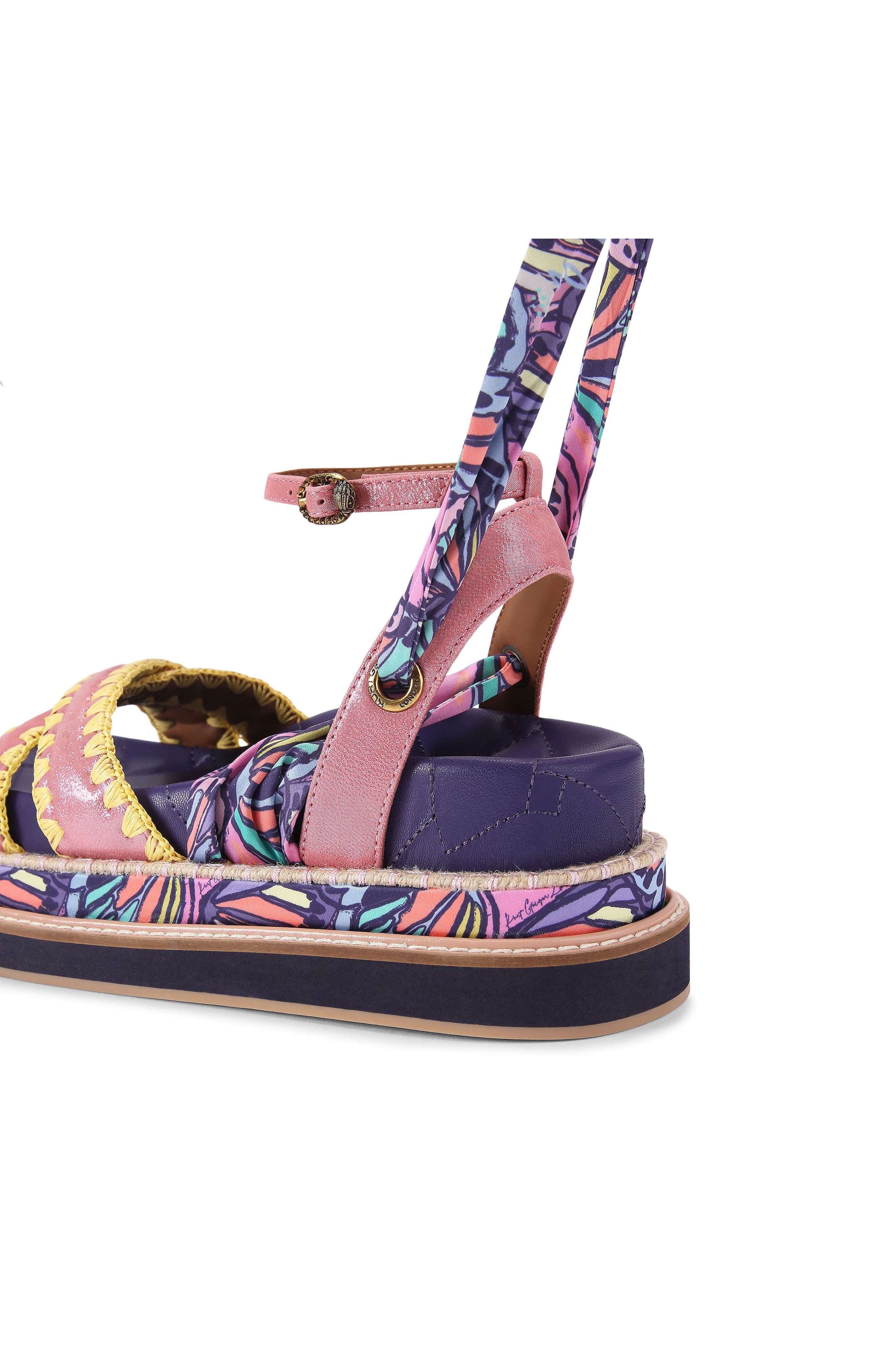 Orson Cross Scarf Sandal, Alternate, color, PINK