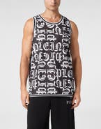 PHILIPP PLEIN Basket Tank Top Gothic Plein