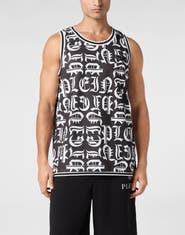 PHILIPP PLEIN Basket Tank Top Gothic Plein