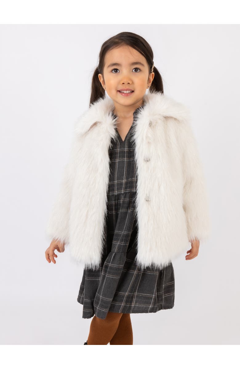 Widgeon Faux Fur Sparkle Snap Front Jacket, Alternate, color, Shooting Star