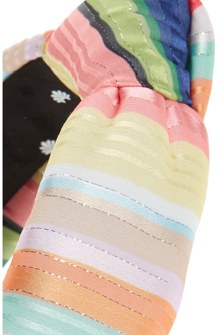 x Atlantic-Pacific Stripe Knotted Headband, Alternate, color, VIBRANT PRISM