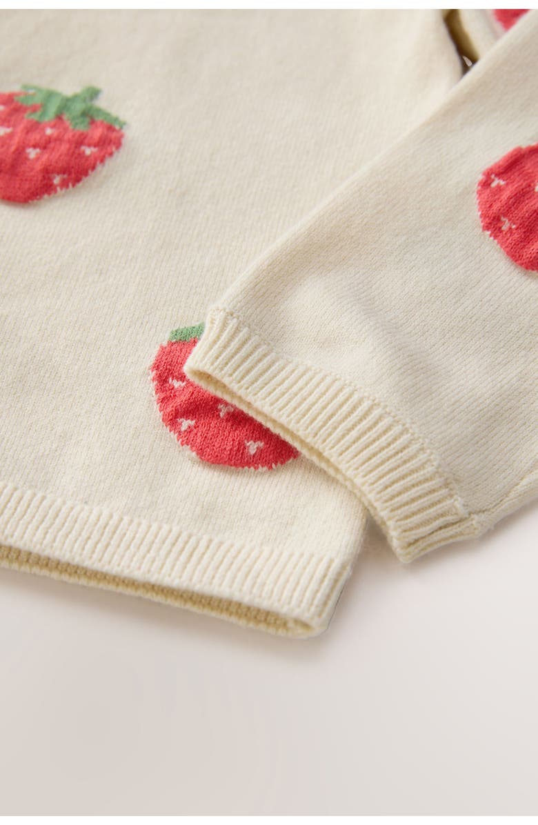 NEXT Kids' Strawberry Cardigan, Alternate, color, Neutral