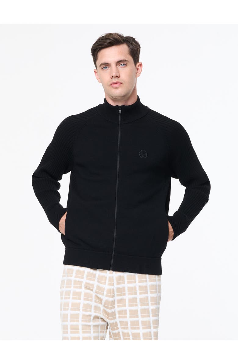 Sergio Tacchini Saggio Track Jacket, Main, color, Black Beauty