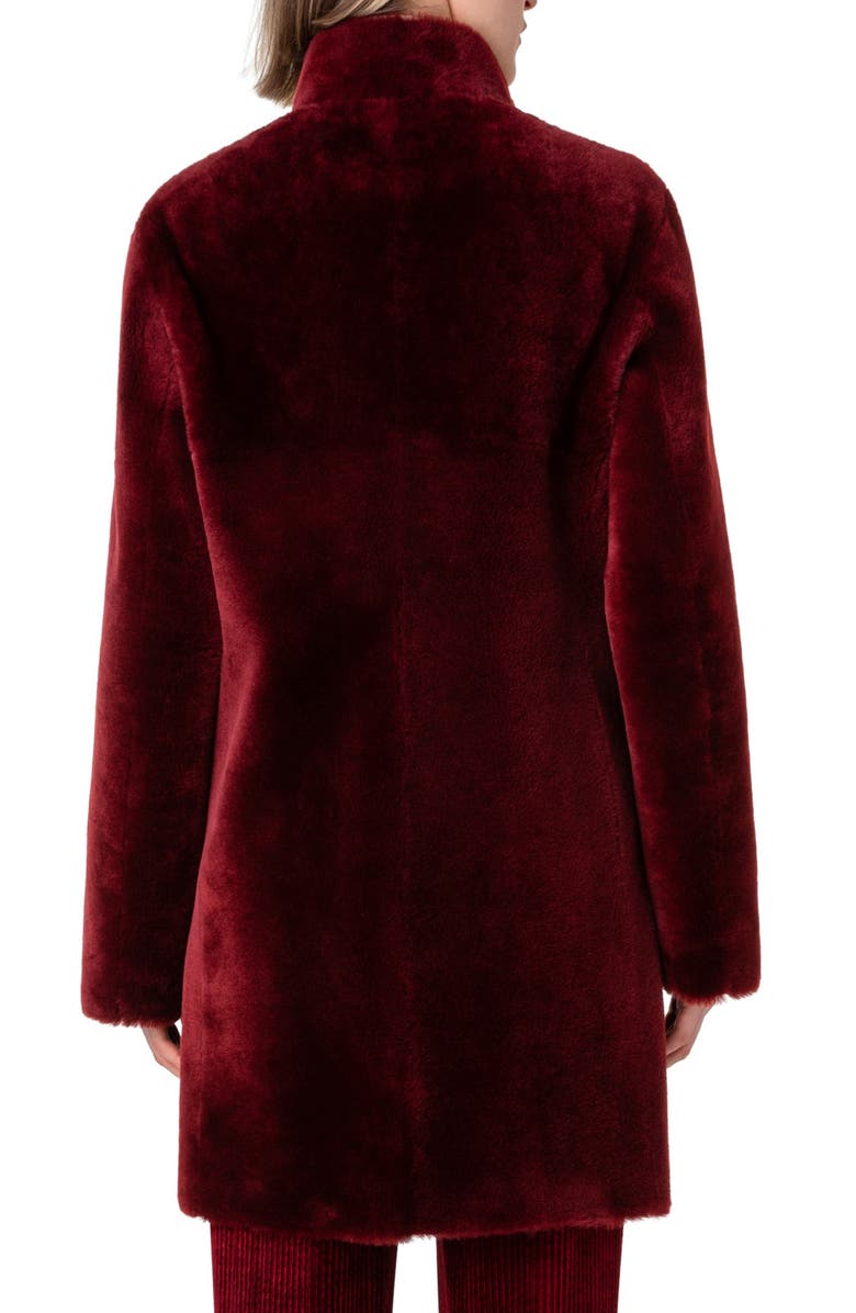 Akris punto Genuine Shearing Reversible Coat, Alternate, color, 