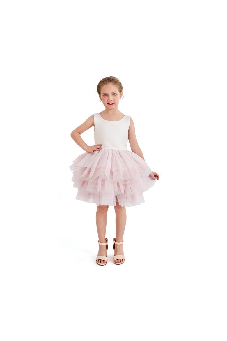 Selene Tulle Dress, Alternate, color, Pink
