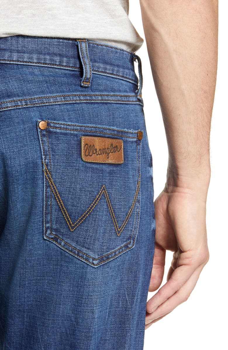 Wrangler Slider Slim Straight Leg Jeans, Alternate, color, 