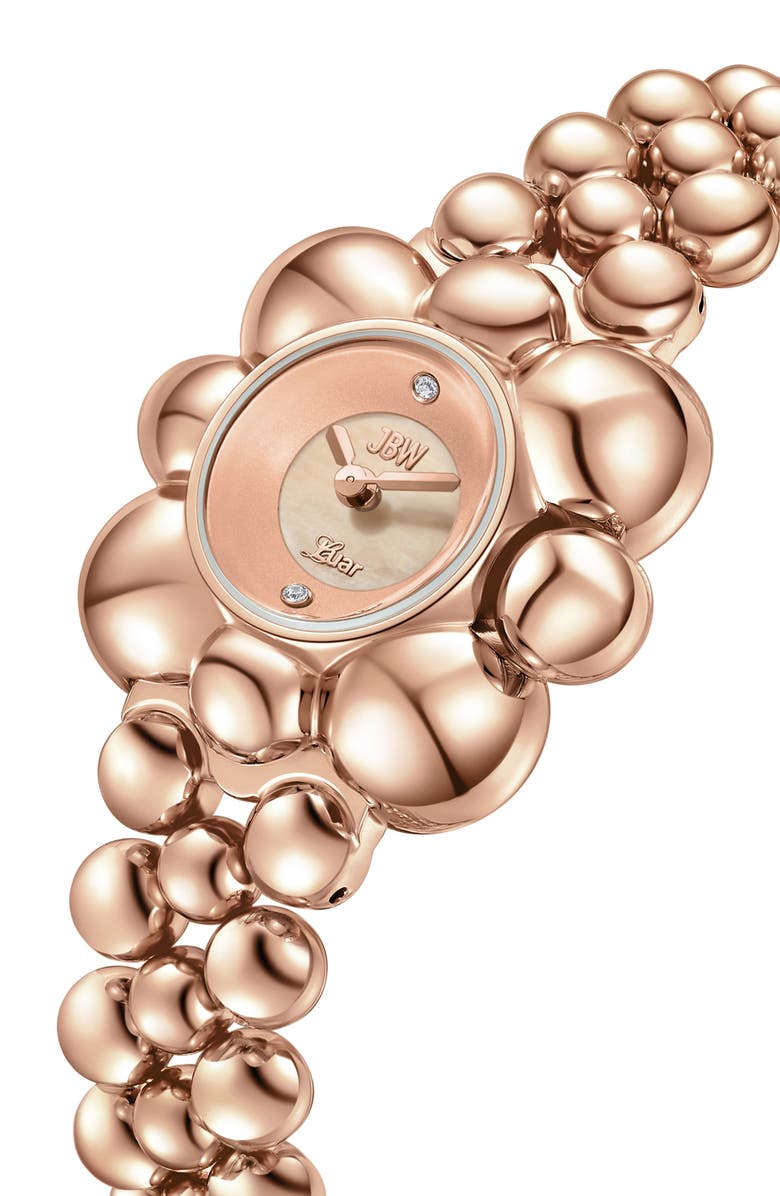 JBW x Luar Atmosphere Two-Tone Bracelet Watch, 30mm, Alternate, color, Rose Gold