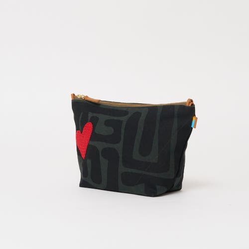 Ubuntu Life Xlarge Convertible Pouch With Red Beaded Heart