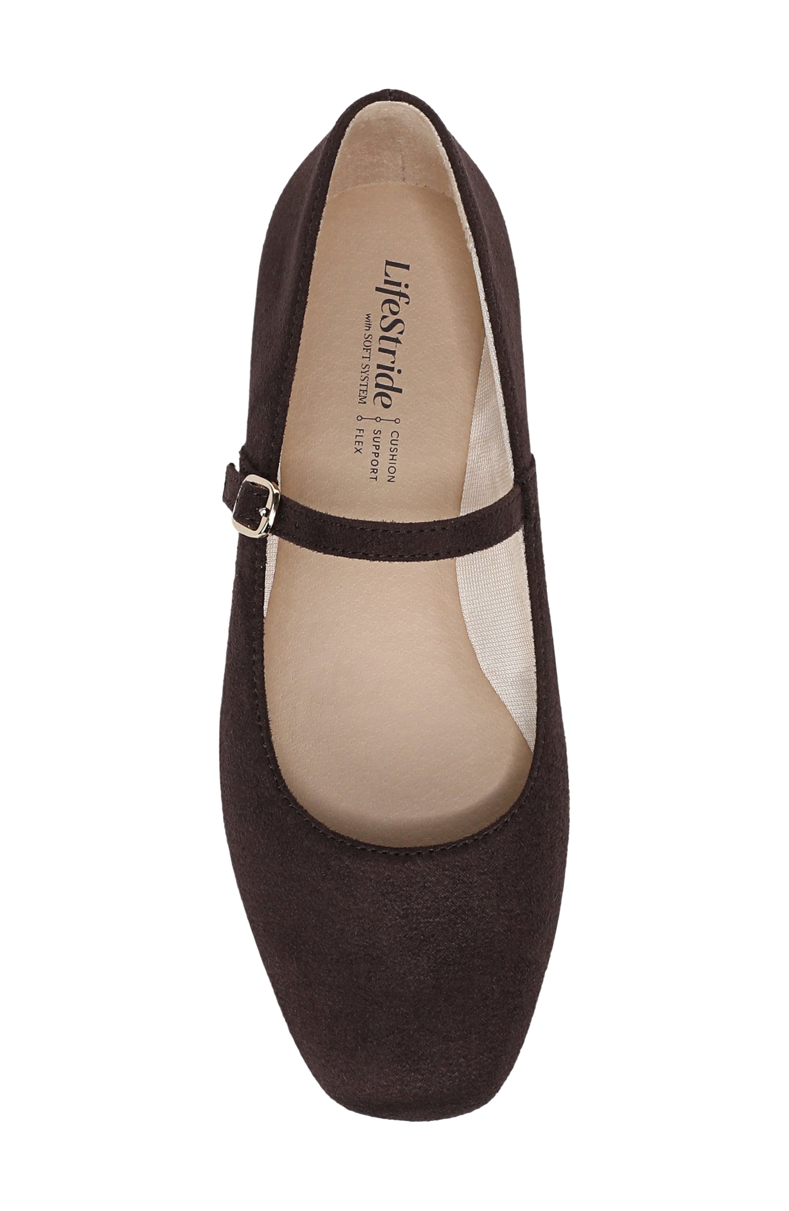 Beloved Mary Jane Flat, Alternate, color, DARK CHOCOLATE
