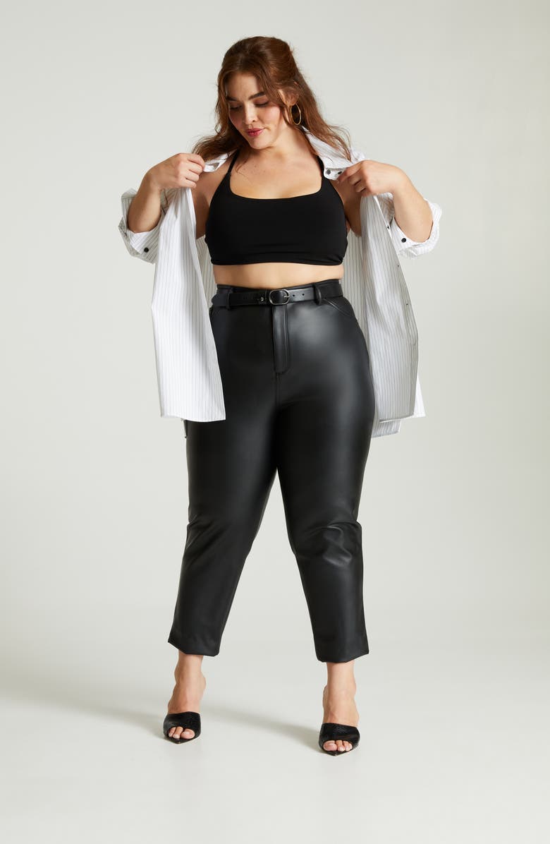 Lafayette 148 New York Greyson Stripe Button-Up Blouse, Alternate, color,