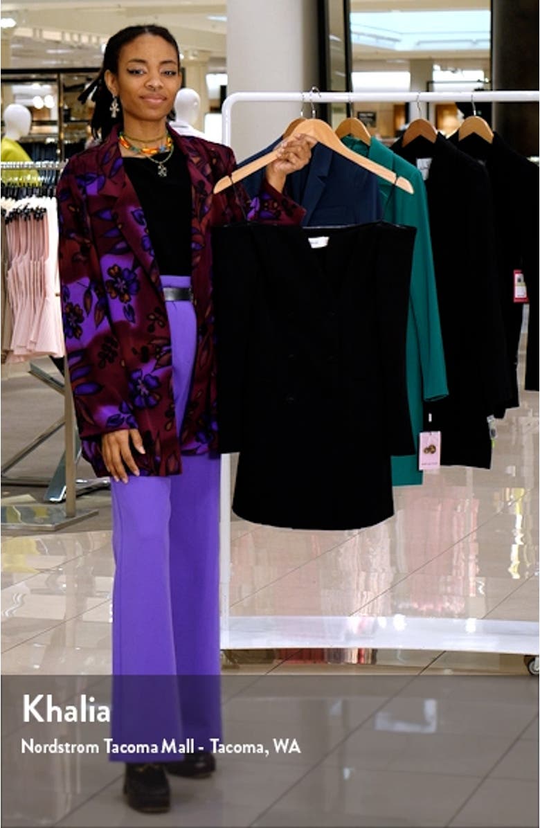 Hathaway Off the Shoulder Long Sleeve Blazer Dress, sales video thumbnail