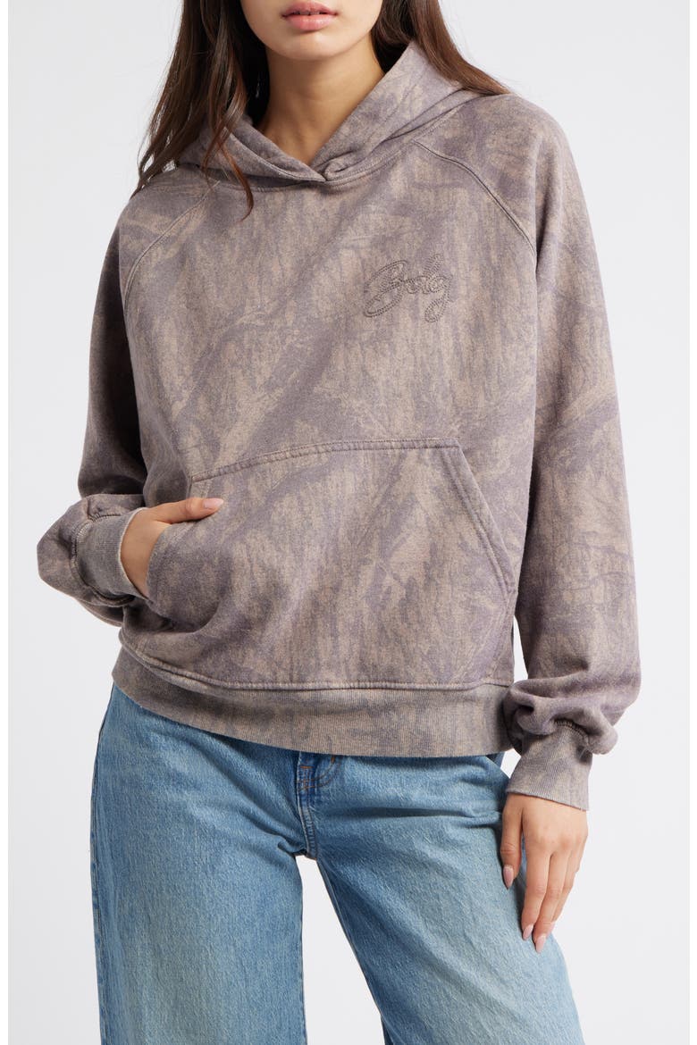 Oversize Camouflage Hoodie, Main, color, DARK BROWN CAMO