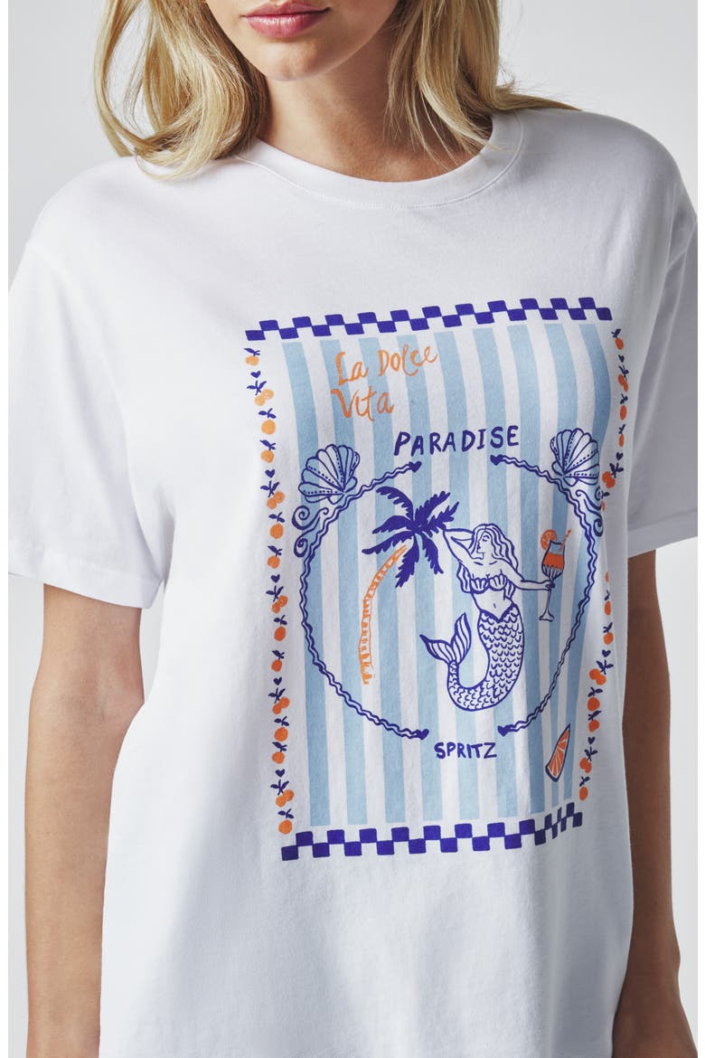 Boyfriend Graphic T-Shirt, Alternate, color, MERMAID SPRITZ