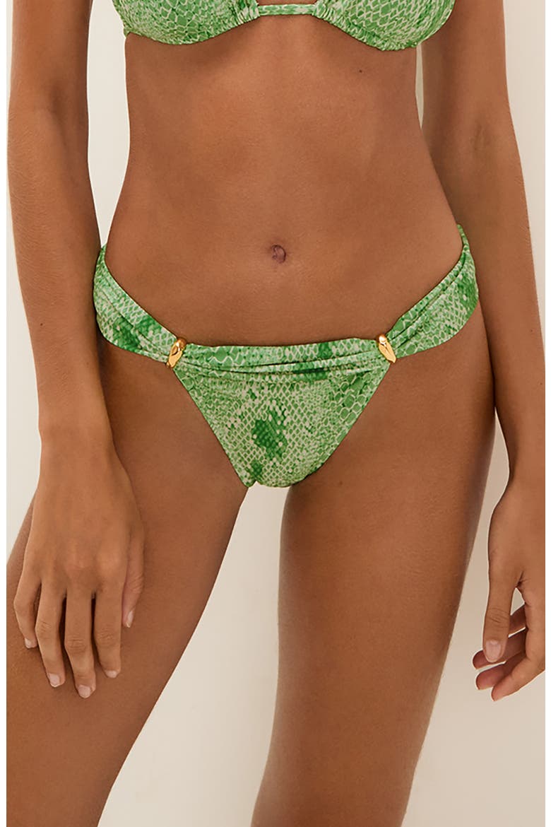Scandal Firenza Bia Tube Bikini Bottoms, Main, color, GREEN MULTI