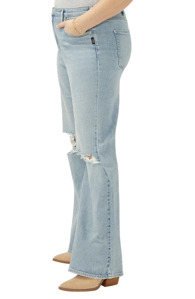 Silver Jeans Co. Highly Desirable Ripped Trouser Jeans, Alternate, color, 