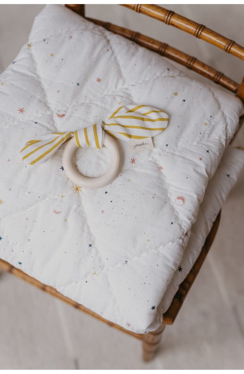 Pehr Chambray Blanket, Alternate, color, Ivory/ Marigold