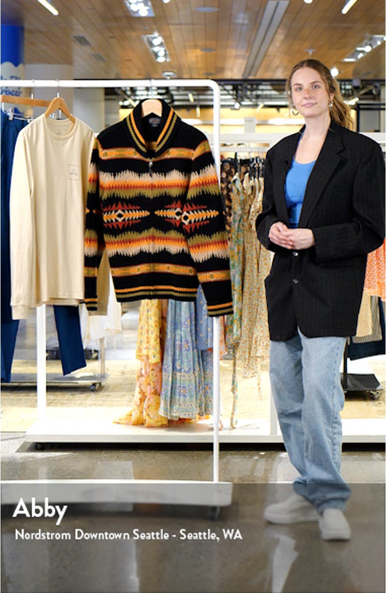 Tye River Zip Front Lambswool Cardigan, sales video thumbnail