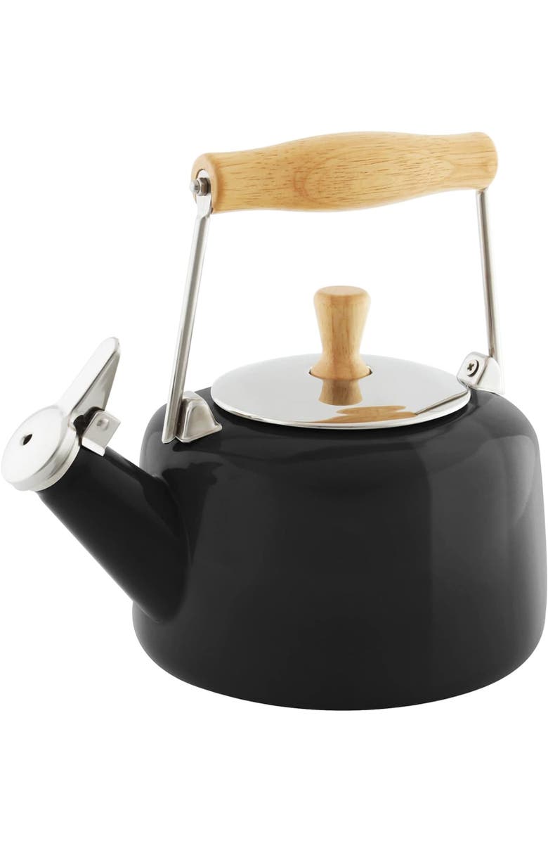 CHANTAL 1.4-Quart Enamel-on-Steel Sven Teakettle, Mint Green, Main, color, Black
