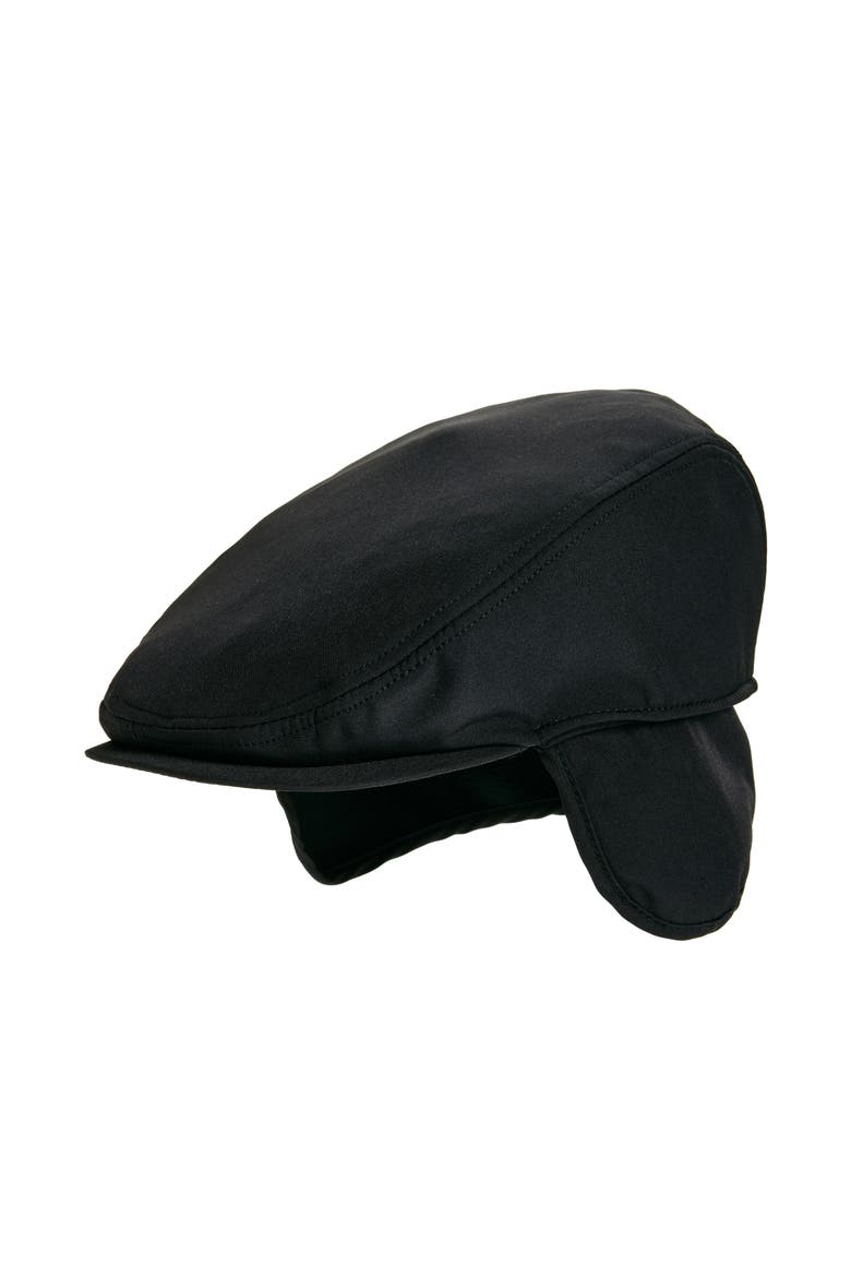 Earflap Newsboy Cap, Main, color, BLACK