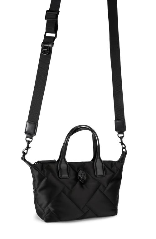 Kurt Geiger London Small Recycled Quilted Shopper Bag In Black