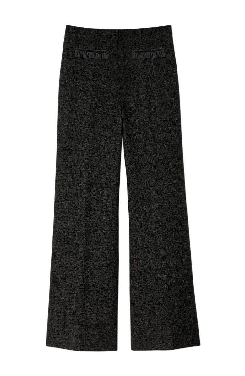 SANDRO Tweed suit trousers, Alternate, color, Black