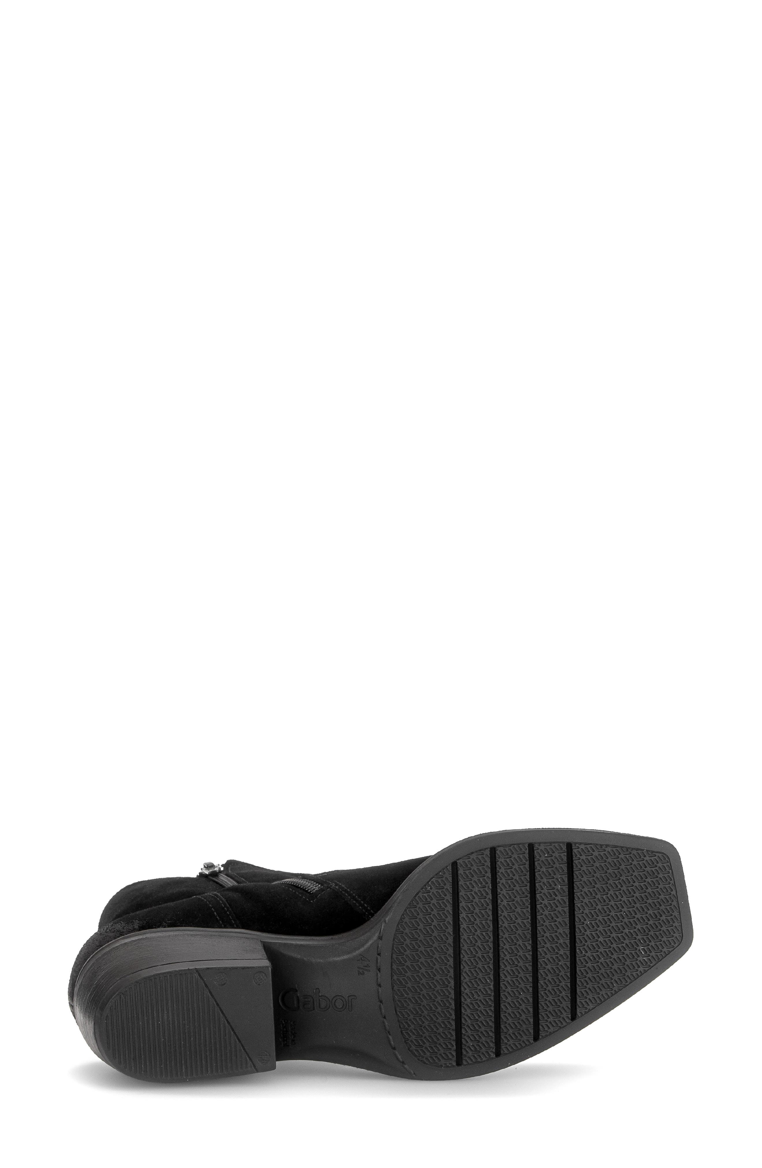 Skye Leather Bootie, Alternate, color, BLACK