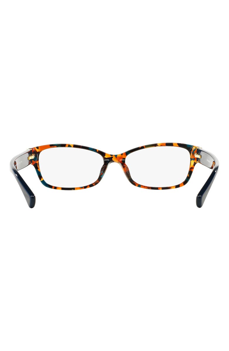 COACH 52mm Rectangular Optical Glasses, Alternate, color, 