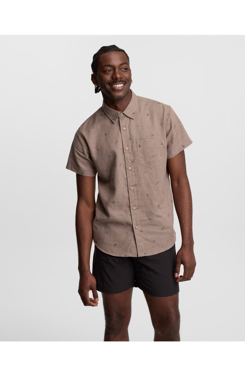 tentree Lake Life Mancos Shirt, Alternate, color, Clay/Lake Life